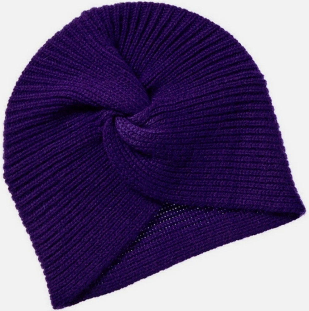 Amicale Cashmere Turban Violet One Size